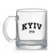 Чашка стеклянная Kyiv est Прозрачный фото