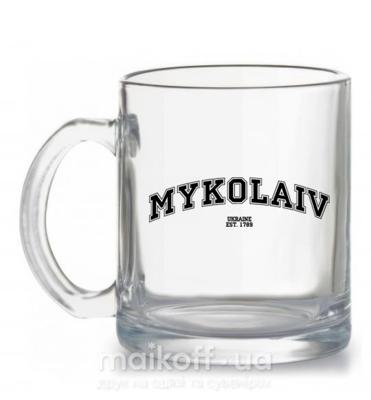 Чашка скляна Mykolaiv est Прозорий фото