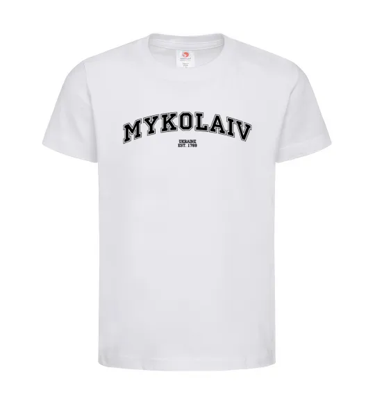 Дитяча футболка Mykolaiv est Білий фото
