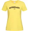 Жіноча футболка Mykolaiv est Лимонний фото