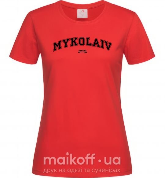 Жіноча футболка Mykolaiv est Червоний фото