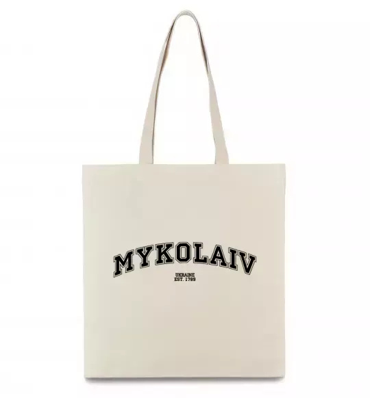 Эко-сумка Mykolaiv est Бежевый фото
