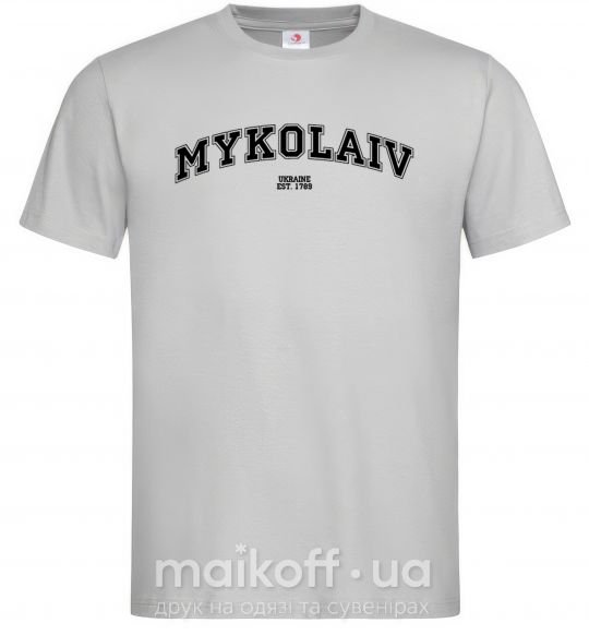 Мужская футболка Mykolaiv est Серый фото