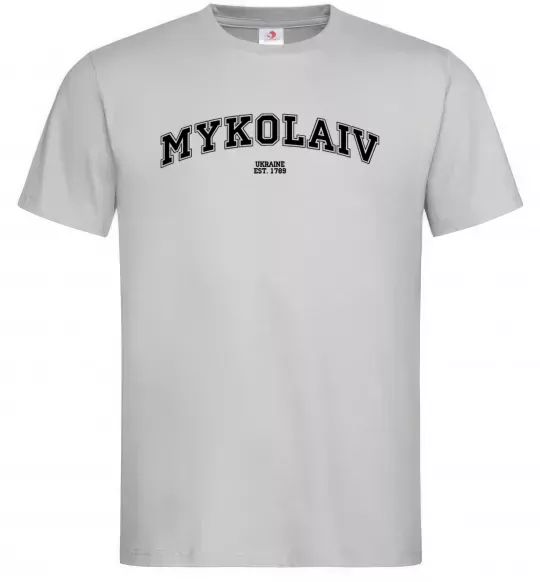 Чоловіча футболка Mykolaiv est Сірий фото