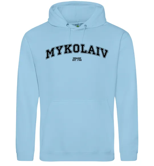 Мужская толстовка (худи) Mykolaiv est Голубой фото
