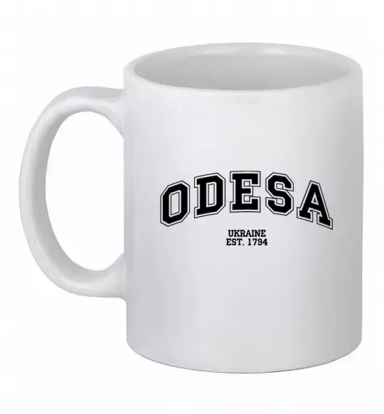 Чашка керамическая Odesa est Белый фото