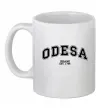 Чашка керамическая Odesa est Белый фото