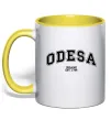 Чашка с цветной ручкой Odesa est Лимонный Чашка с цветной ручкой Odesa est Лимонный фото