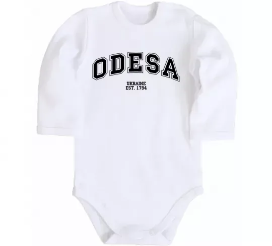 Детский боди Odesa est Белый фото