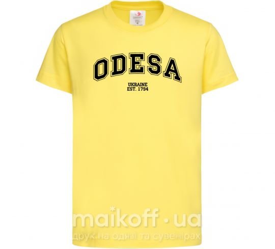 Дитяча футболка Odesa est Лимонний фото