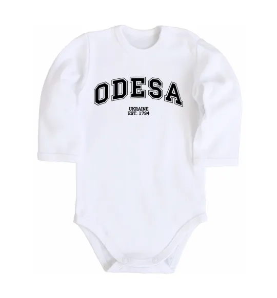 Дитячий бодік Odesa est Білий фото