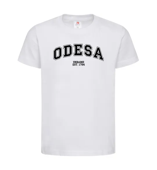 Детская футболка Odesa est Белый фото