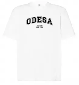 Футболка Оверсайз Straight outta Odessa Чорний фото