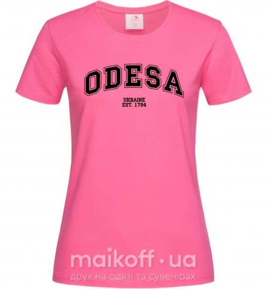 Жіноча футболка Odesa est Яскраво-рожевий фото