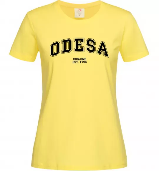 Жіноча футболка Odesa est Лимонний фото