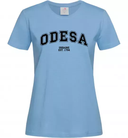Жіноча футболка Odesa est Блакитний фото