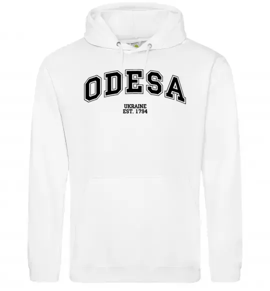 Жіноча толстовка (худі) Odesa est Білий фото