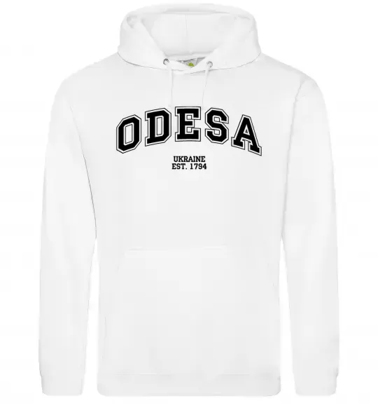Мужская толстовка (худи) Odesa est Белый фото