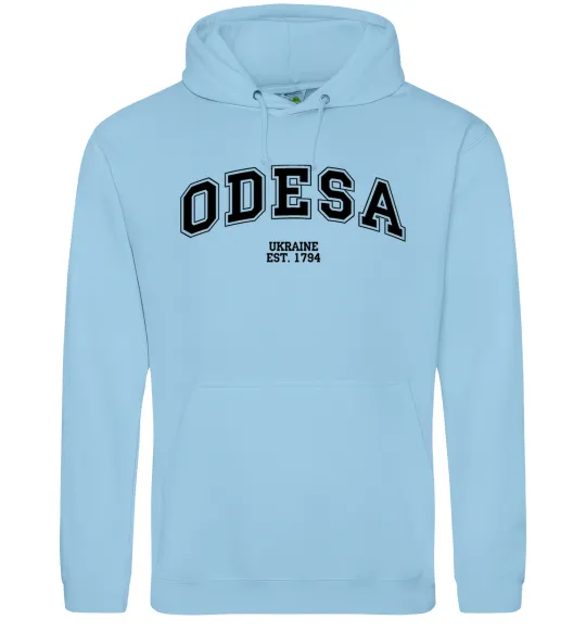 Чоловіча толстовка (худі) Odesa est Блакитний фото