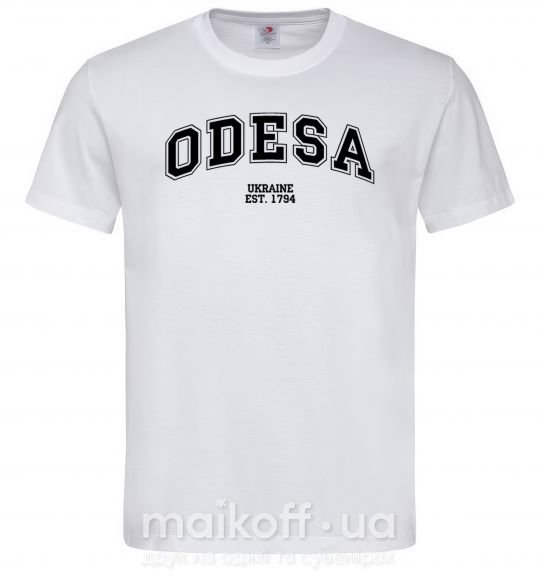 Мужская футболка Odesa est Белый фото