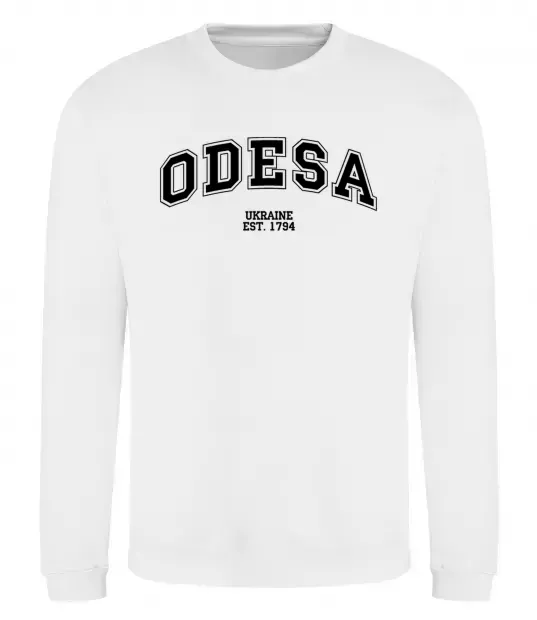Свитшот Odesa est Белый фото