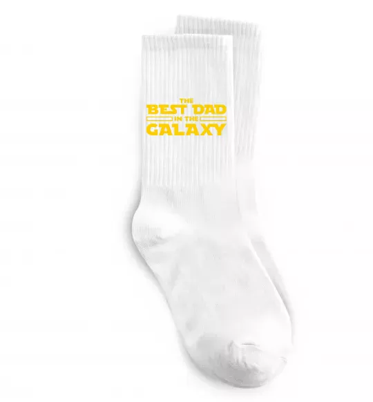 Носки Best Dad Galaxy Белый фото