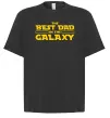 Футболка Оверсайз Best Dad Galaxy Черный фото