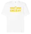 Футболка Оверсайз Best Dad Galaxy Белый фото