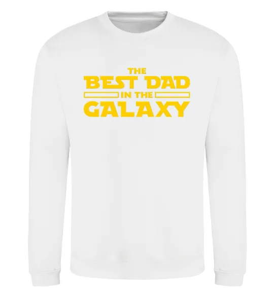 Свитшот Best Dad Galaxy Белый фото