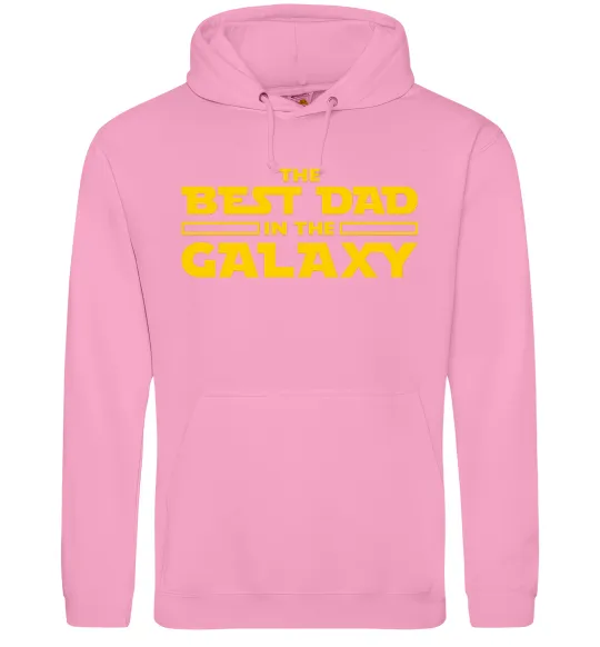 Чоловіча толстовка (худі) Best Dad Galaxy Рожевий фото