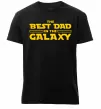 Мужская премиум футболка Best Dad Galaxy Черный фото