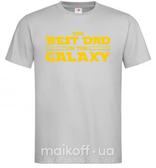 Чоловіча футболка Best Dad Galaxy Сірий фото