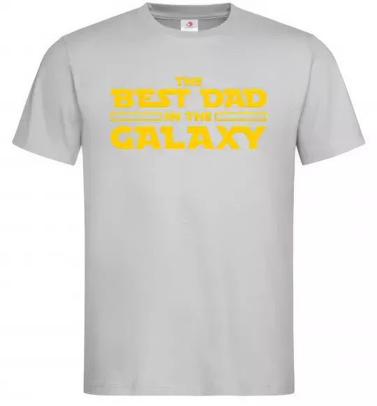 Мужская футболка Best Dad Galaxy Серый фото