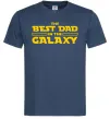Мужская футболка Best Dad Galaxy Темно-синий фото