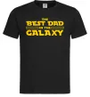 Мужская футболка Best Dad Galaxy Черный фото