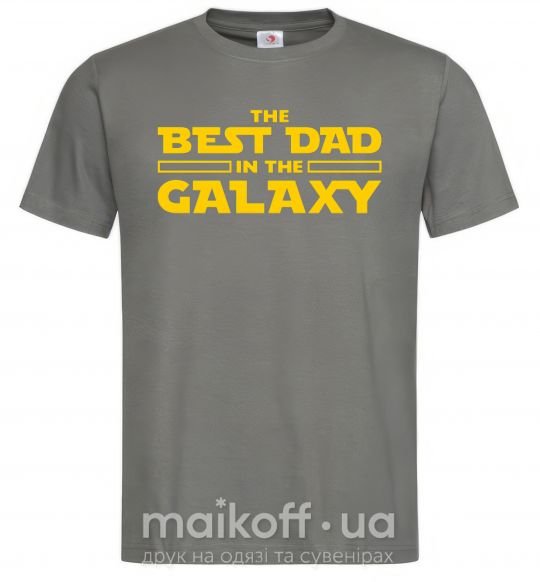 Чоловіча футболка Best Dad Galaxy Графіт фото