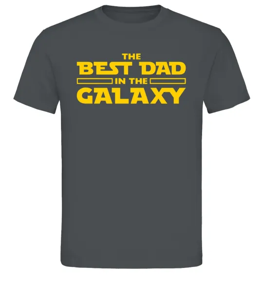Мужская футболка Best Dad Galaxy Графит фото