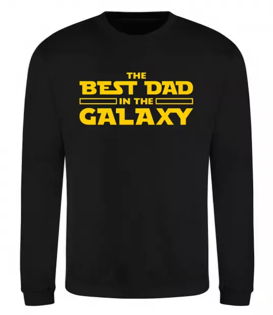 Світшот Best Dad Galaxy Чорний фото