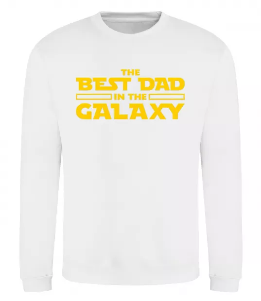 Світшот Best Dad Galaxy Білий фото