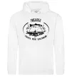 Мужская толстовка (худи) Рибалка робить мене щасливим Белый фото