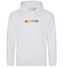 Мужская толстовка (худи) Ластівка Герб ВИШИВКА Белый фото