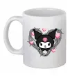 Чашка керамічна Hello kitty kuromi Білий фото