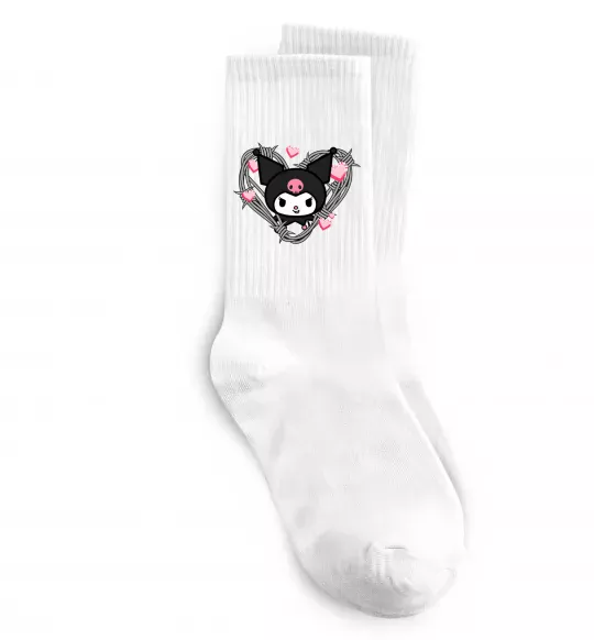 Носки Hello kitty kuromi Белый фото