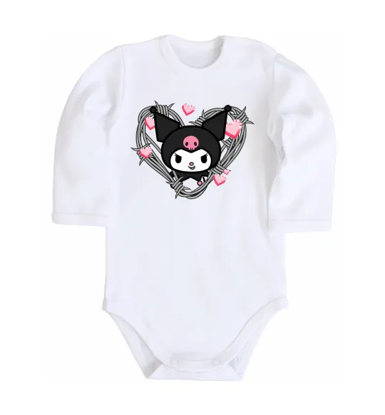 Дитячий бодік Hello kitty kuromi Білий фото