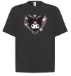 Футболка Оверсайз Hello kitty kuromi Черный фото