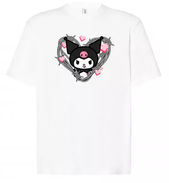 Футболка Оверсайз Hello kitty kuromi Белый фото