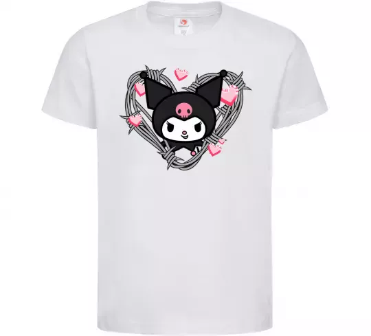 Дитяча футболка Hello kitty kuromi Білий фото