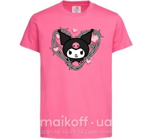 Детская футболка Hello kitty kuromi Ярко-розовый фото