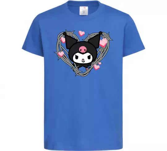 Дитяча футболка Hello kitty kuromi Яскраво-синій фото