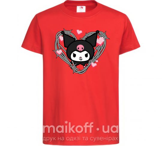 Детская футболка Hello kitty kuromi Красный фото